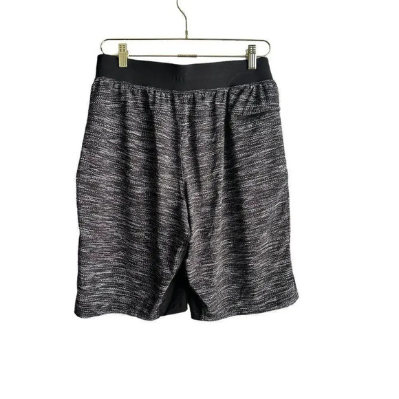 Lululemon T.H.E. Short All Court Texture White Black Stretch Linerless Quick Dry - Picture 2 of 8